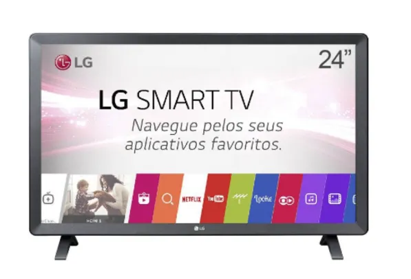 Smart TV Monitor LG 23.6" LCD LED 24TL520S FHD