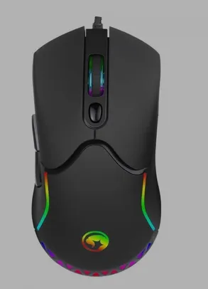 Mouse Gamer Marvo M359, 3200 DPI, 7 Botões, RGB, Black