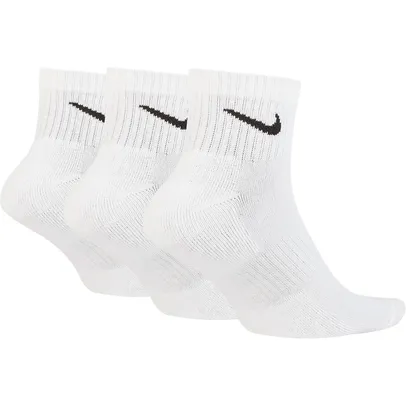 Meia Nike Cano Médio Everyday Cushion Pacote C/ 3 Pares