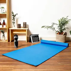 [AME SC R$ 4,51 ] Tapete de yoga 171x57cm azul - Life Zone