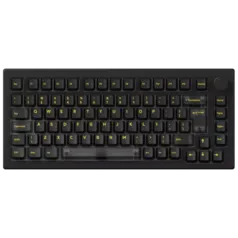 Teclado Gamer Mecânico Akko 5075S Clear Black, RGB, ABNT2, Black, Switch Jelly Black