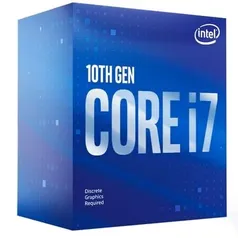 Processador Intel Core i7-10700F, Cache 16MB, 2.9GHz (4.8GHz Max Turbo), LGA 1200 | R$ 1690