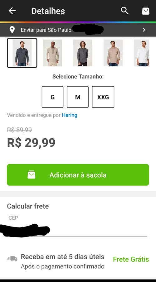 Imagem na descrição da promoção