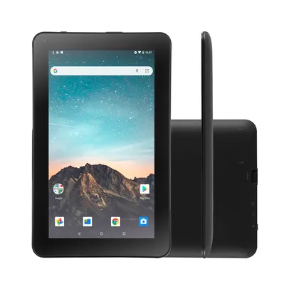 Tablet Multilaser M9S GO Wi-Fi, Bluetooth 16GB Android Oreo 8.1 Tela 9 Pol. Câmera 1.3MP Preto | R$ 90