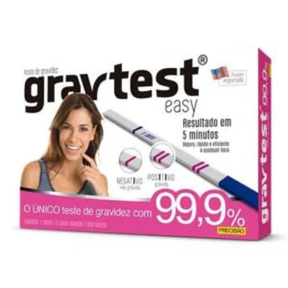 TESTE DE GRAVIDEZ GRAV TEST EASY | R$4,30