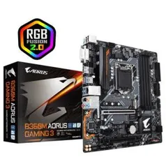 [467,87 COM AME] Placa Mãe Gigabyte B360m Aorus Gaming 3 Ddr4 Lga 1151 Rgb