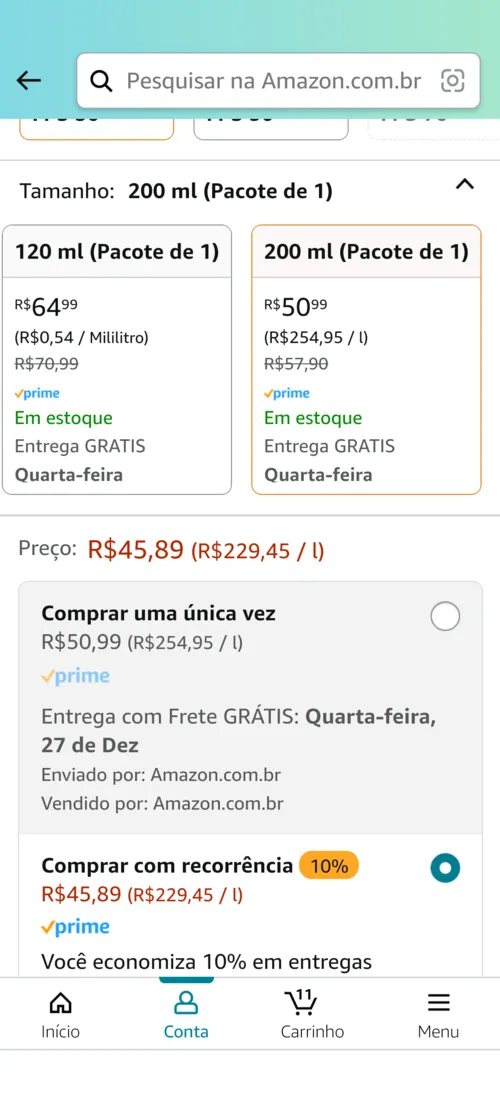 Imagem na descrição da promoção