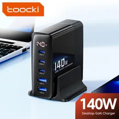 Carregador Usb Multi-port Toocki 140w (3x USB-C 2x USB-A) 