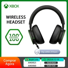 Headset Gamer Bluetooth com Microfone Microsoft
