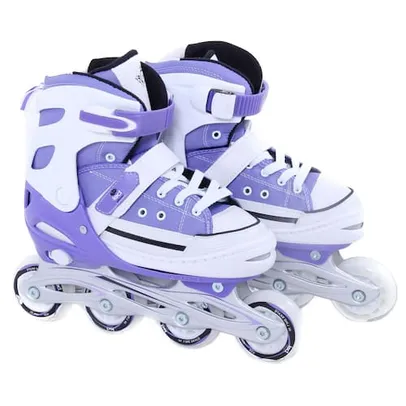 Patins Infantil Bel All Style Street Rollers Ajustável 33 a 36 - Roxo