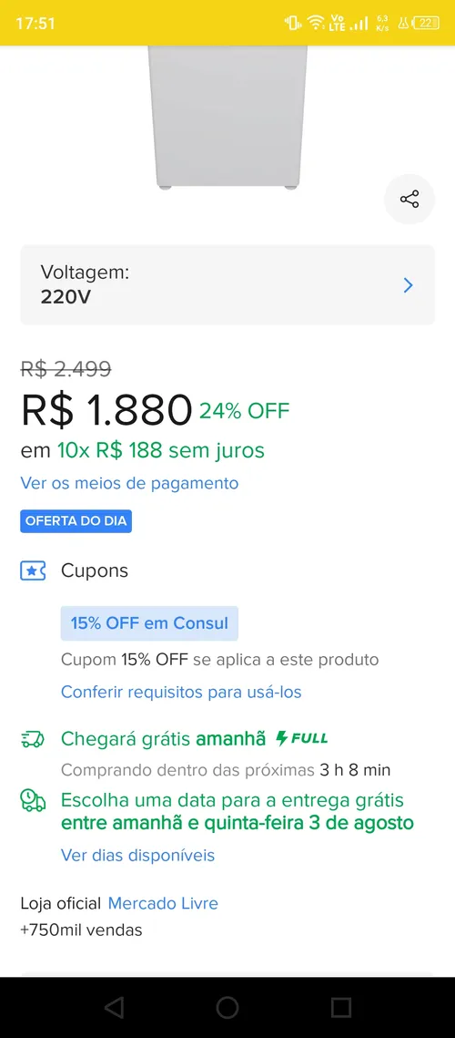 Imagem na descrição da promoção