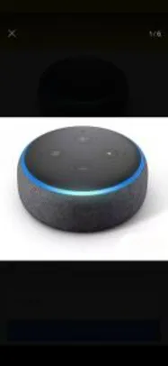 Smart Speaker Amazon Com Alexa Preto - Echodot R$ 189
