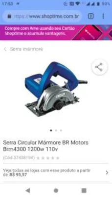 Serra Circular Mármore BR Motors Brm4300 1200w 110v