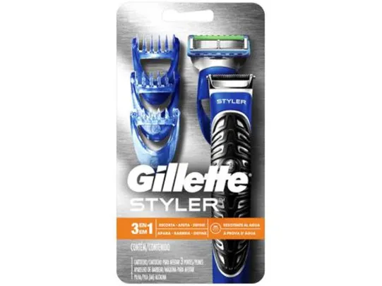 [2 Kits] Aparelho de Barbear Gillette - Styler 3 em 1 | R$45