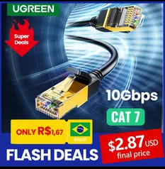 Cabo ethernet Ugreen CAT 7 0,5M