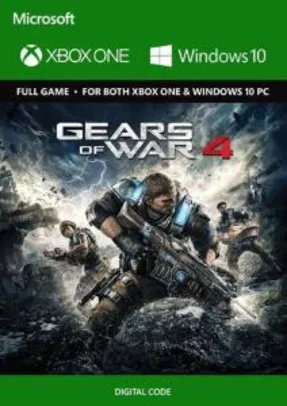Gears of War 4 Xbox One/PC - Digital Code por R$ 21