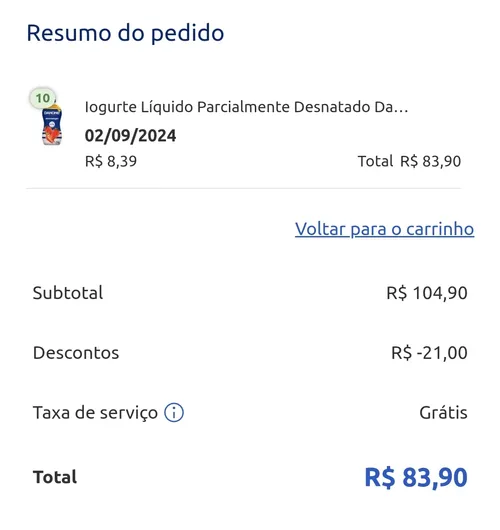 Imagem na descrição da promoção