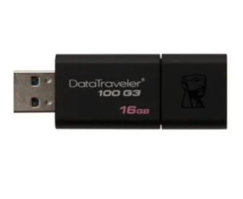 Pen Drive Kingston DataTraveler USB 3.0 16GB - DT100G3/16GB - R$19