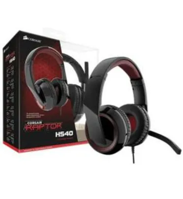 Headset Corsair Raptor Hs40 7.1 USB Gaming Preto | R$144