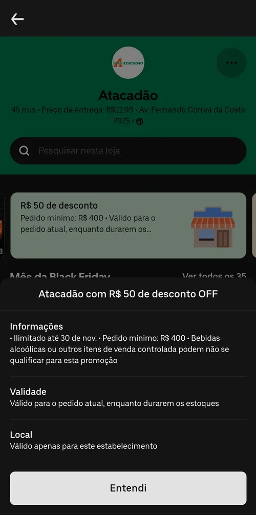 Imagem na descrição da promoção