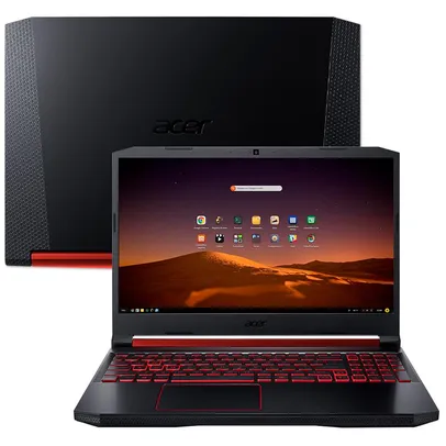 Notebook Gamer Acer NVIDIA GeForce GTX 1650 Core i5-9300H 8GB 512GB SSD Tela Full HD 15.6” | R$4999