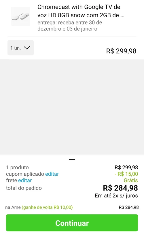 Imagem na descrição da promoção