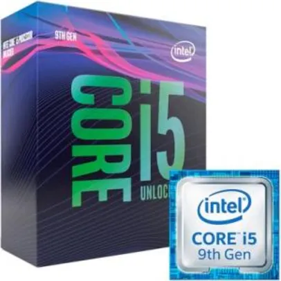 Processador Intel Core i5-9600k Coffee Lake refresh 9a Geração, Cache 9MB, 3.7GHz (4.6GHz Max Turbo), LGA 1151