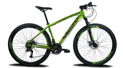 Foto do produto Bicicleta Aro 29 Rino Everest A Disco 24v Index - Estoque, Verde Limao