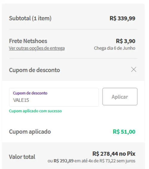 Imagem na descrição da promoção