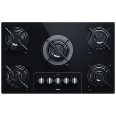 5 Bocas Cooktop a Gás 5 Bocas Consul Facilite, Mesa de Vidro - CD075AE