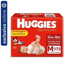 Fralda Huggies Supreme Care Giga M Com 172 Unidades - PanVel Farmácias