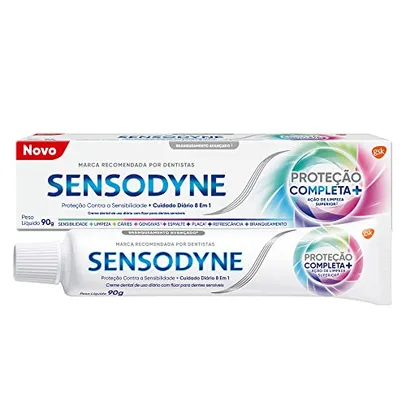 ( REC) Sensodyne Protecao Completa+ Crème Dental para Gengivite e Dentes Sensiveis, 90g