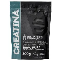 Creatina Monohidratada 500g - 100% Pura Importada - Soldiers Nutrition (PRIME)