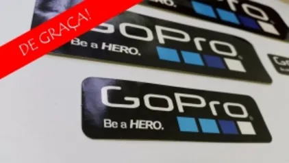 Adesivos GoPro grátis