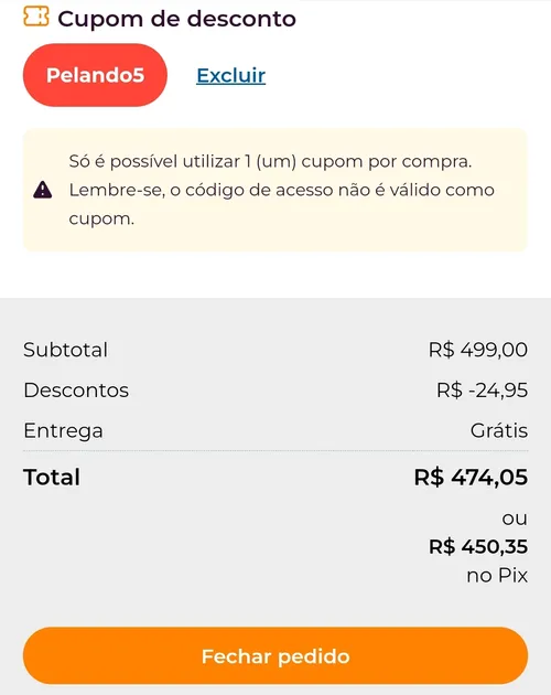 Imagem na descrição da promoção