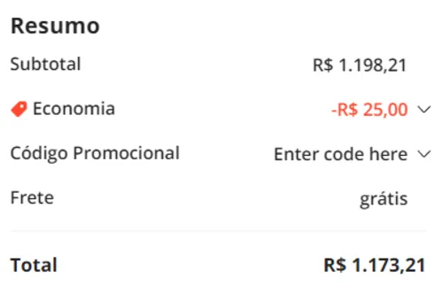 Imagem na descrição da promoção