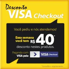 [Visa CheckOut] R$40 OFF em produtos selecionados da Semana do Consumidor no Extra