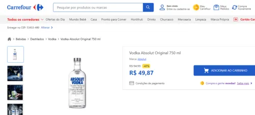 Imagem na descrição da promoção