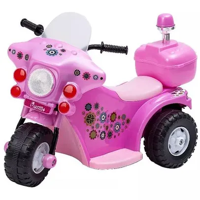 [AME SC 35,09] Mini Moto Elétrica Infantil Rosa 6V MotoStar - brink+