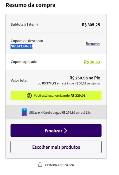 Imagem na descrição da promoção