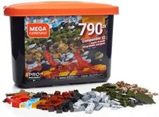 Caixa Pro Blocos de Montar, 790 peças, Mega Construx, Mattel