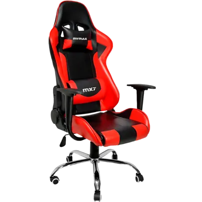 Cadeira Gamer Mymax Mx7 Giratória Preta/Vermelho