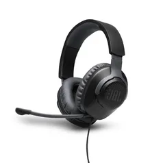 Fone de Ouvido Headset Gamer JBL Quantum 100 Com Microfone Removivel e Foco na Voz - Preto