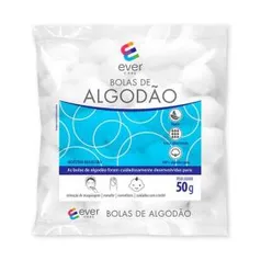 [R$0,80] Bolas de Algodão Ever Care 50g