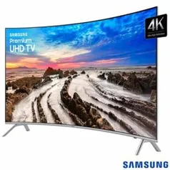 Smart TV 4K Samsung Curva LED 55” com Smart Tizen e Wi-Fi - UN55MU7500GXZD - R$3.785