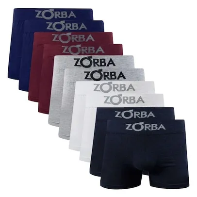 Kit 10 Cuecas Box Boxer Zorba Adulto