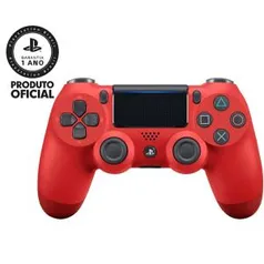 Controle sem fio Dualshock 4 Vermelho