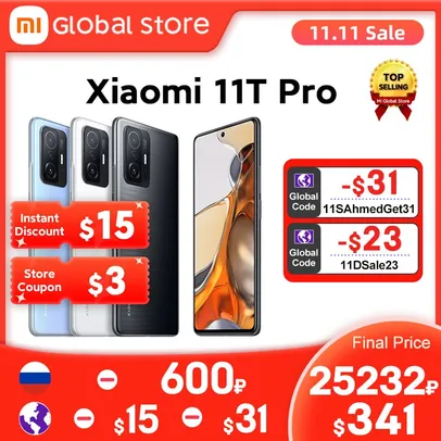 Smartphone Xiaomi 11T Pro  8/256 GB 