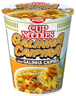 [PRIME] Cup Noodles Sabor Galinha Caipira 69g | mín 10 unid | R$1,69
