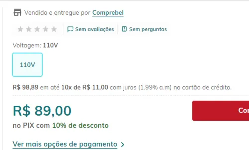 Imagem na descrição da promoção